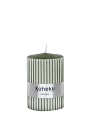 Kaheku-Rillenkerze Powder oliv