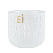 Räder Eierbecher "Weil ich dich so gern hab"