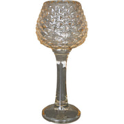 Teelichthalter Verrerie, Glas, 10x10x20,5 cm beige