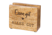 Gilde - Serviettenhalter rechteckig „Essen gut“ von Gilde