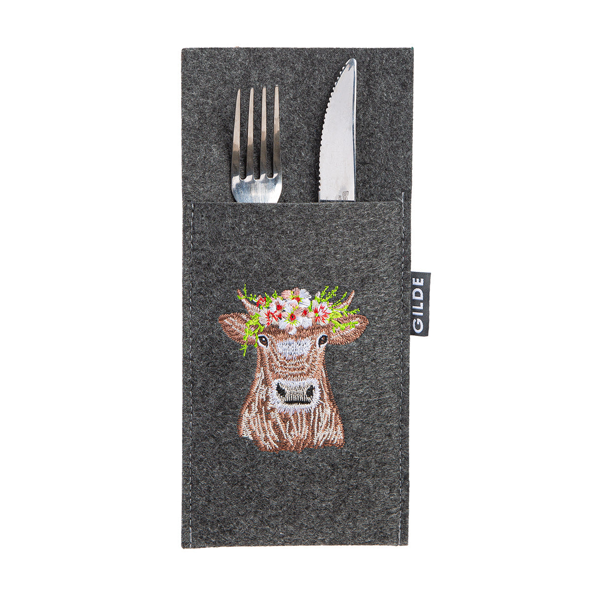 Bestecktaschen "Adelheid" Kuhmotiv