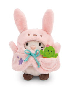Nici Kuscheltier Set mymochi Katze Angy mit Kaktus u. Hasenkostüm in Geschenkbox