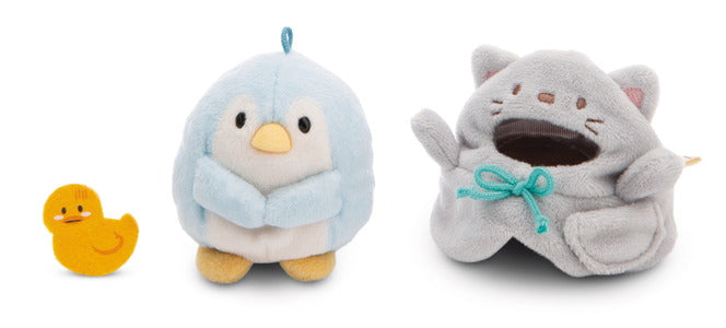 Nici Kuscheltier Set mymochi Pinguin Waddle mit Ente u. Katzenkostüm in Geschenkbox