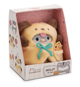 Nici Kuscheltier Set mymochi Hamster Shai mit Keks u. Hundekostüm in Geschenkbox