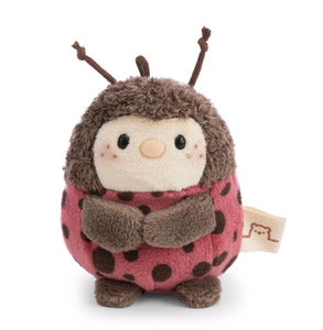 Nici Kuscheltier Set Marienkäfer Dozz mit Kokosnuss u. Ananaskostüm in Geschenkbox