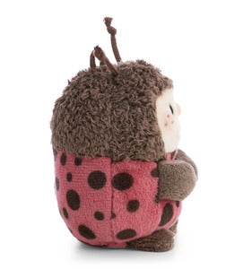 Nici Kuscheltier Set Marienkäfer Dozz mit Kokosnuss u. Ananaskostüm in Geschenkbox