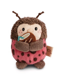 Nici Kuscheltier Set Marienkäfer Dozz mit Kokosnuss u. Ananaskostüm in Geschenkbox