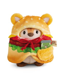 Nici Kuscheltier Set Tiger Tiggy mit Gurkenglas u. Hamburgerkostüm in Geschenkbox
