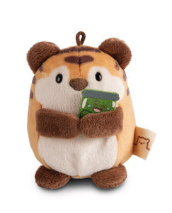 Nici Kuscheltier Set Tiger Tiggy mit Gurkenglas u. Hamburgerkostüm in Geschenkbox