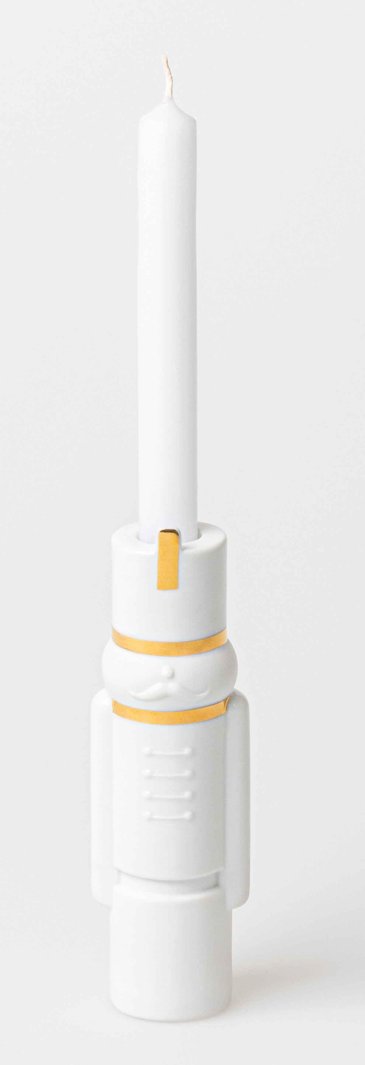 Kerzenhalter Nussknacker Magnus L x B x H: ca. 5,6 x 4,3 x 18 cm • ø: 4,30 cm