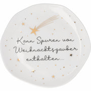 Teller "Spuren von Weihnachtszauber" Klein L x B x H: ca. 14 x 13,5 x 0,8 cm