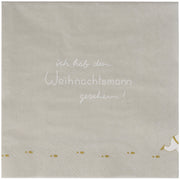 Lunchserviette Santa Weihnachtsmann gesehen L x B: ca. 33 x 33 cm