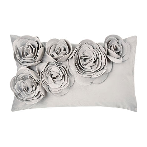 Kissenhülle Floral light grey 30x50 cm von pad