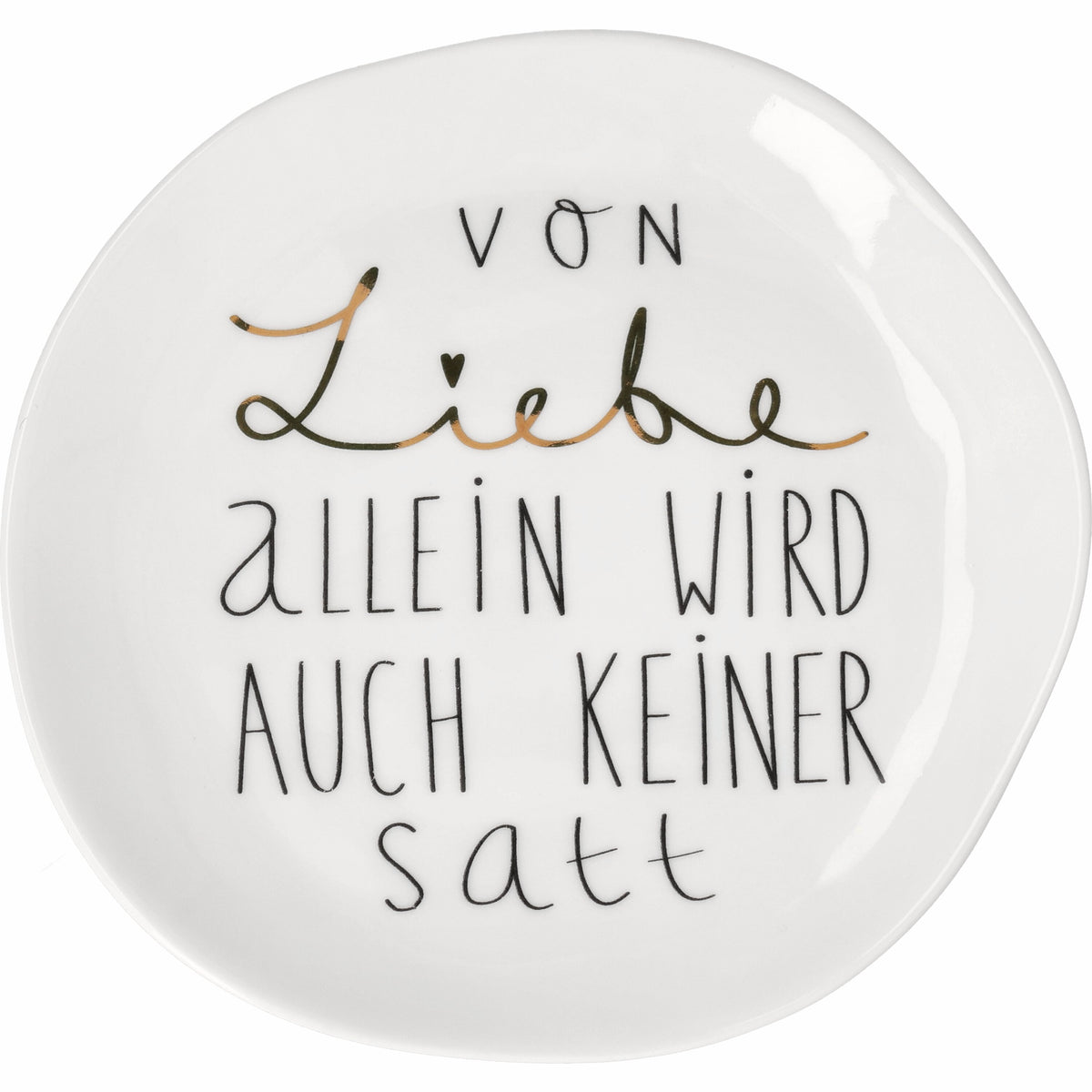 Räder - Teller "Von Liebe allein"