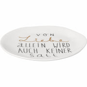 Räder - Teller "Von Liebe allein"