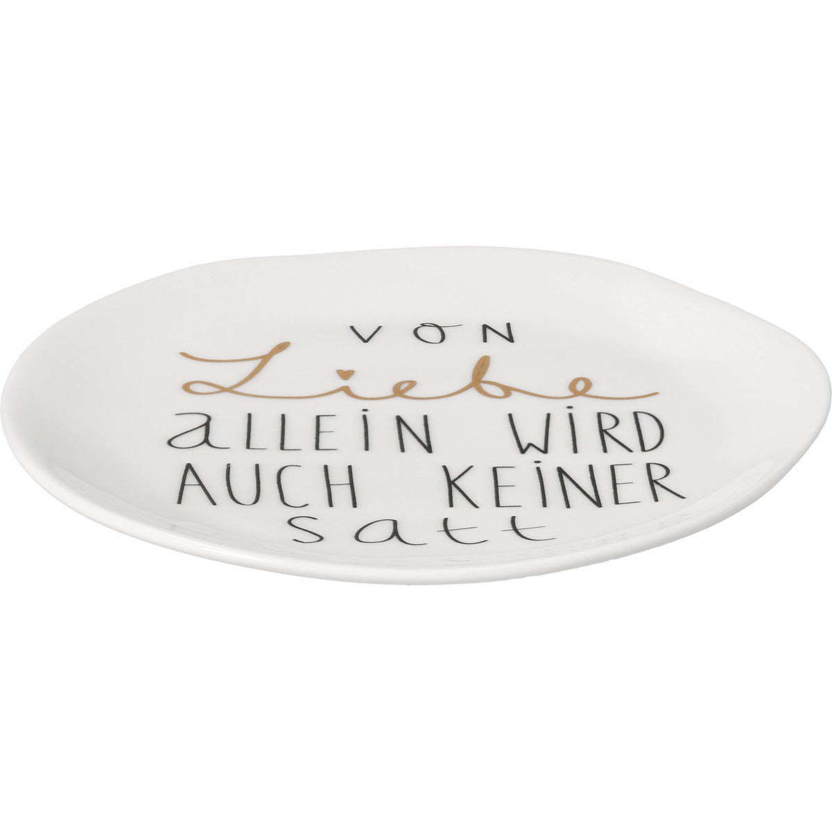 Räder - Teller "Von Liebe allein"