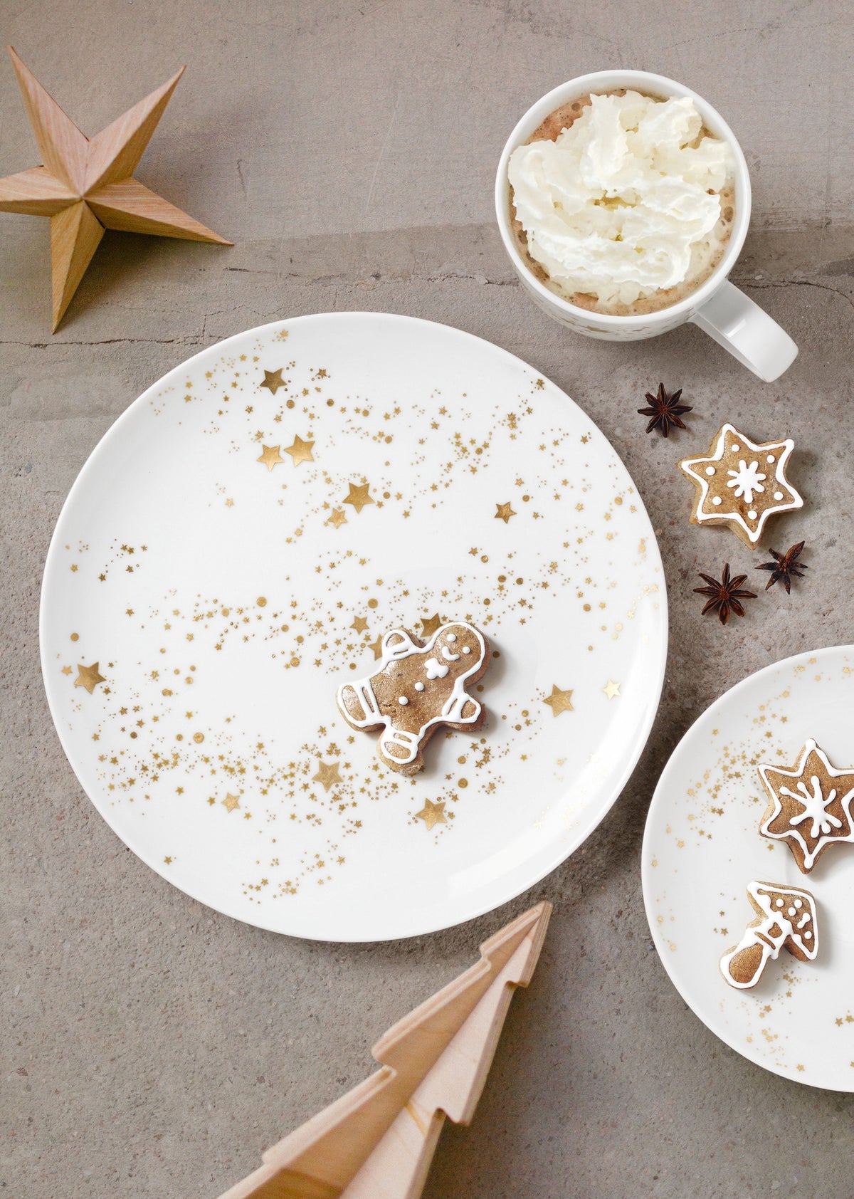 Liberty Speiseteller rund 27,5 cm Golden Stars