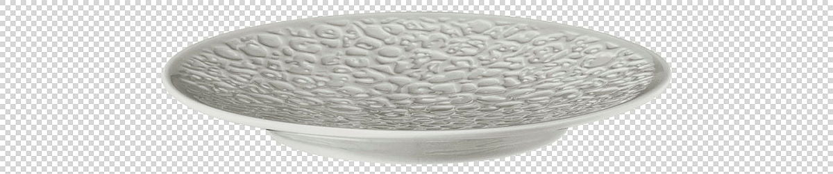 Nori-Home Brotteller Silbergrau rund 16,5 cm