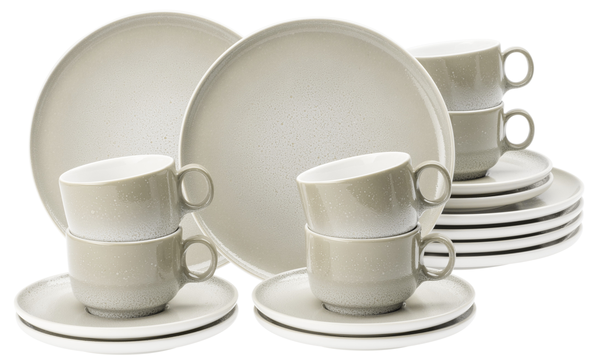 Sento Home Kaffeeservice cream Aura 18-teilig
