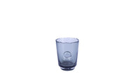 VOTIVLICHT GLAS GRAU mit Glasfuß